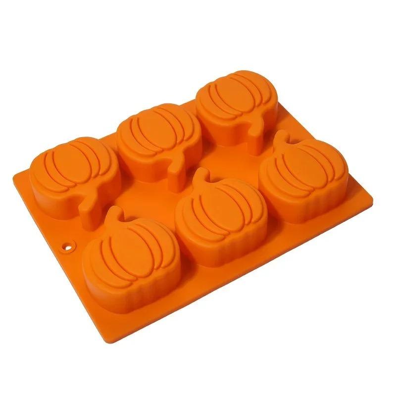 Large Silicon Pumpkin Mold for Halloween Baking and Cooking