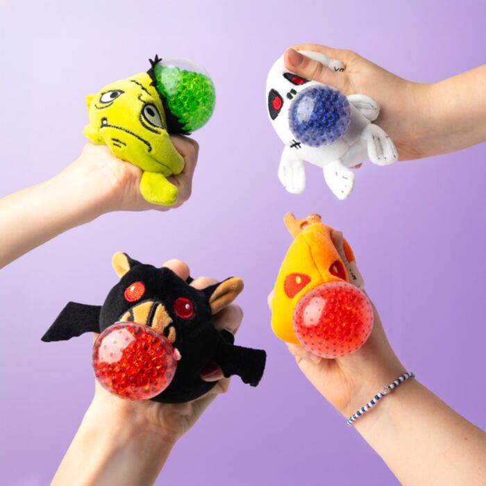Queasy Squeezies Bat Spooky Halloween Puking Plush Squeezy Toy