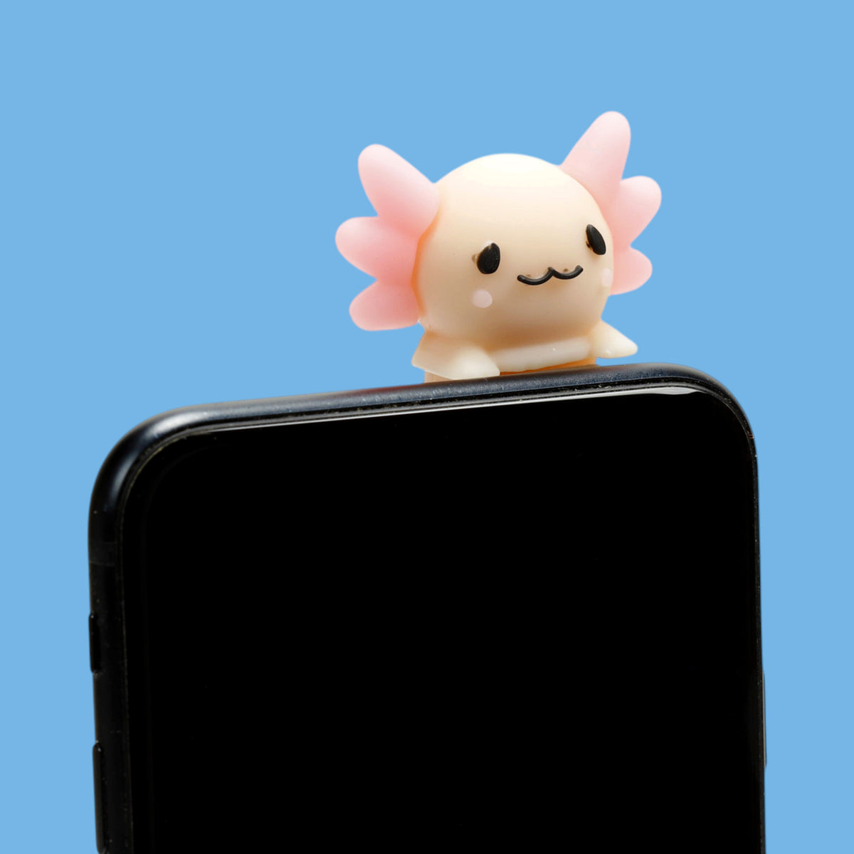 Adoramals Peeker Phone Charm – Axolotl, Sloth, Capybara & Cat Self-Adhesive Peeking Figure