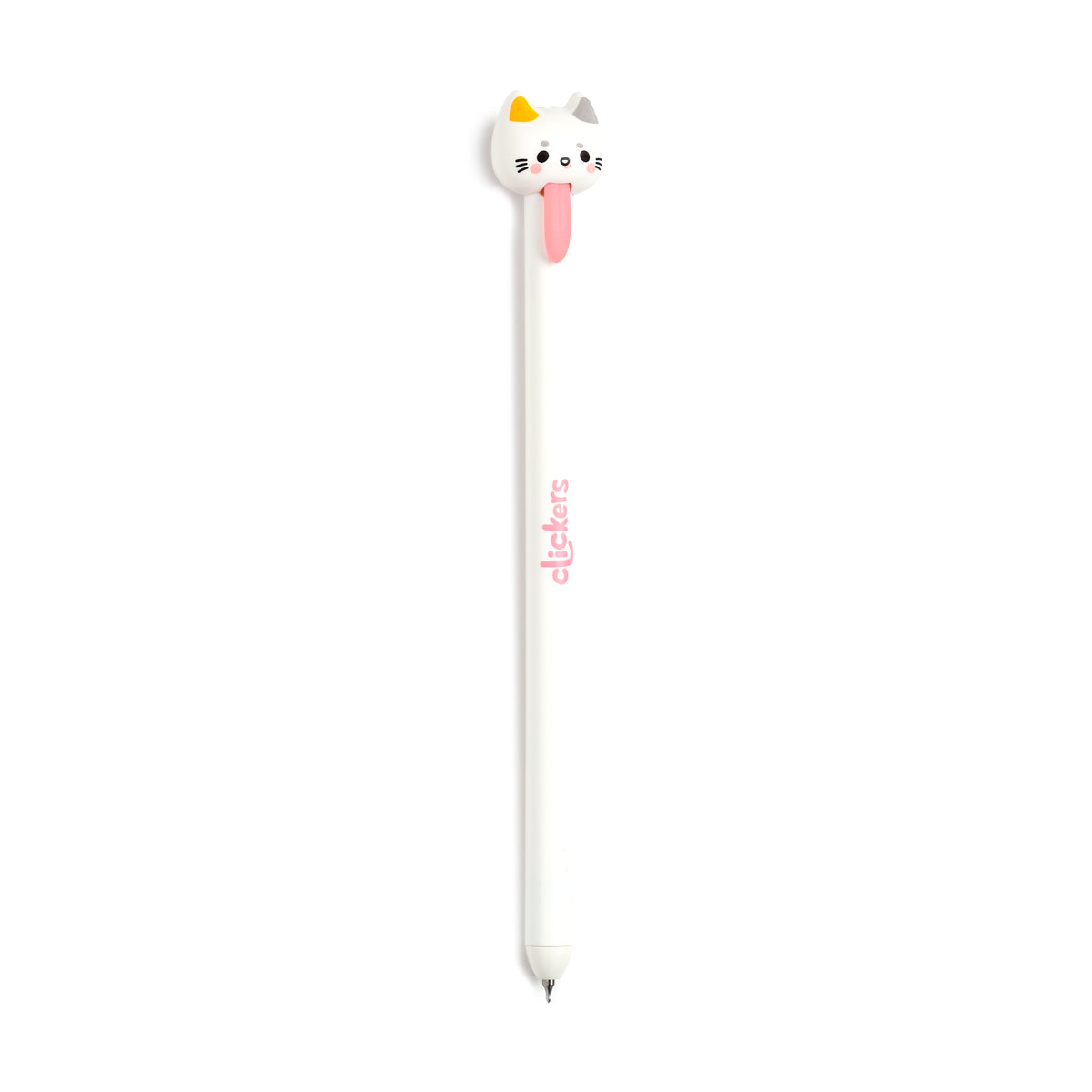 Cat Tongue Pull Pen – Adoramals Clicker Novelty Cat Pen – Cute Kawaii Fidget Stationery