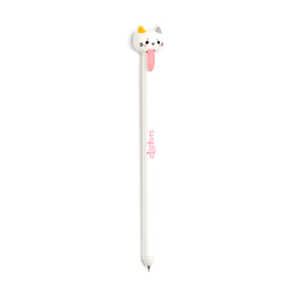 Cat Tongue Pull Pen – Adoramals Clicker Novelty Cat Pen – Cute Kawaii Fidget Stationery