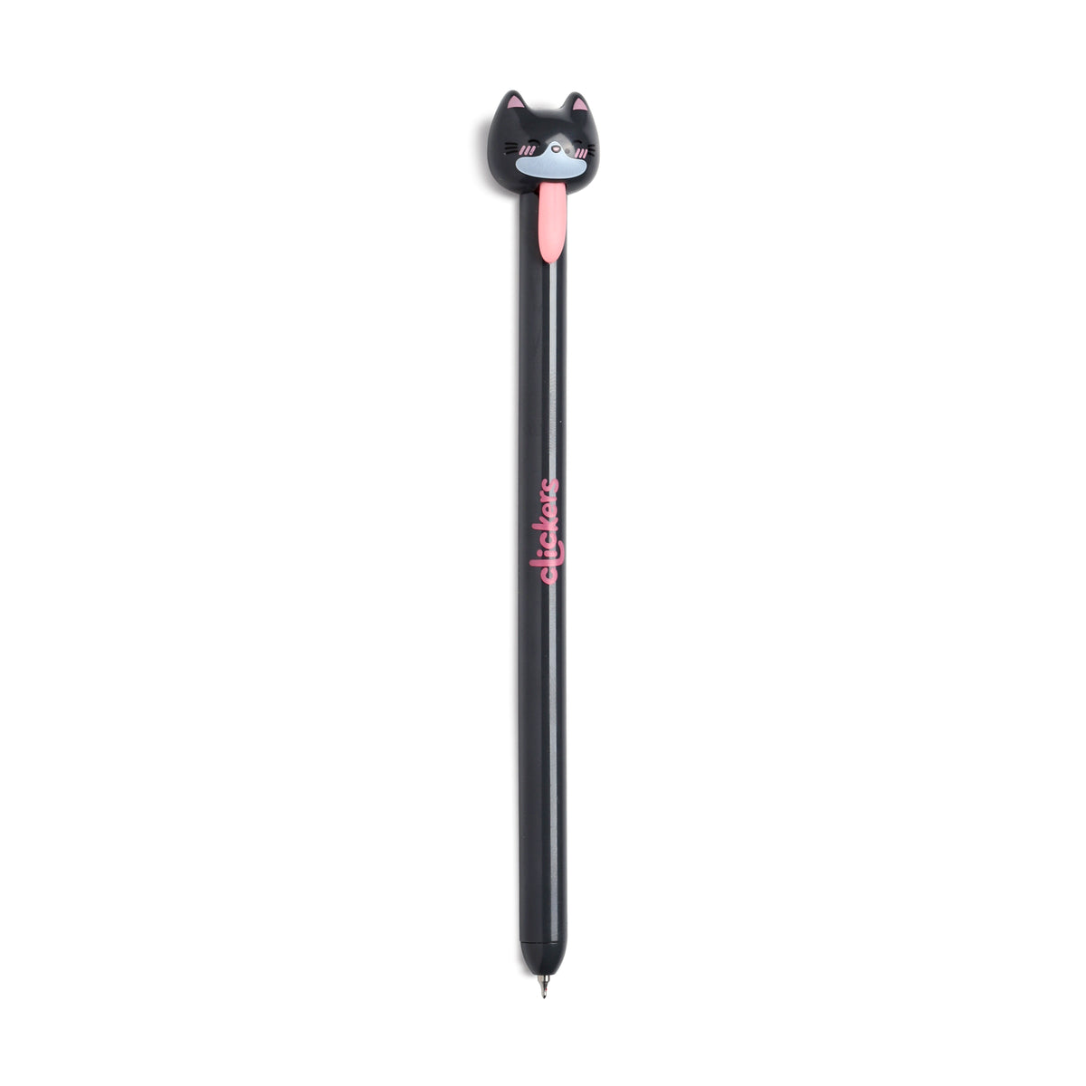 Cat Tongue Pull Pen – Adoramals Clicker Novelty Cat Pen – Cute Kawaii Fidget Stationery