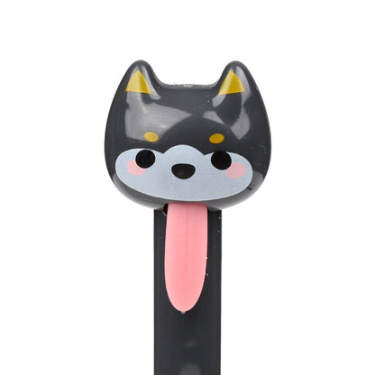 Dog Tongue Pull Pen – Adoramals Clicker Novelty Dog Clickers Pen – Cute Kawaii Fidget Stationery