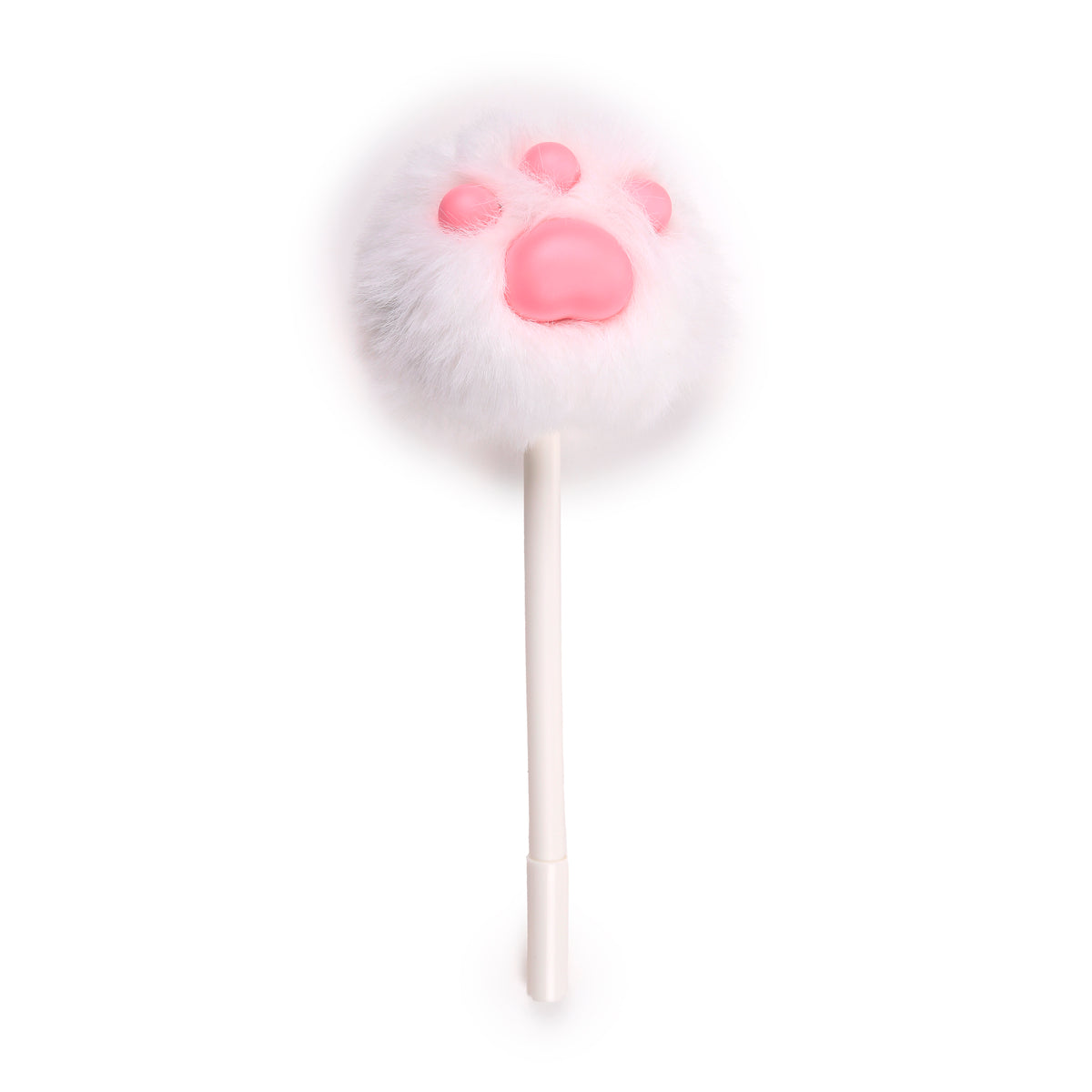Cat Paw Fluffy Pom Pom Pen – Cute Kawaii Toe Beans Fine Tip Black Ink Novelty Stationery Gift