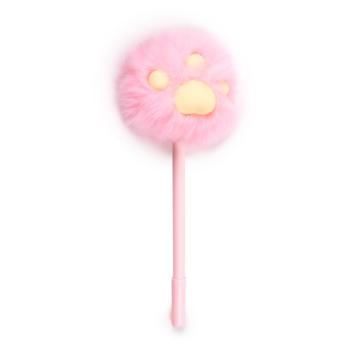 Cat Paw Fluffy Pom Pom Pen – Cute Kawaii Toe Beans Fine Tip Black Ink Novelty Stationery Gift