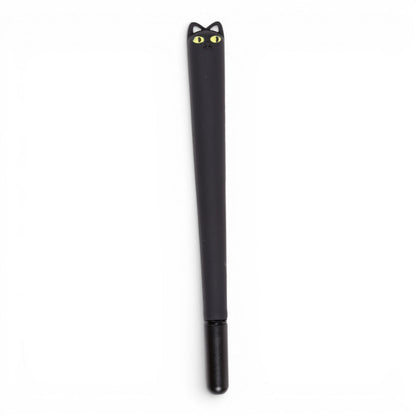 Lucky the Black Cat Fine Tip Pens – Set of 2 Cute Black Cat Writing Pens – Novelty Cat Stationery Gift