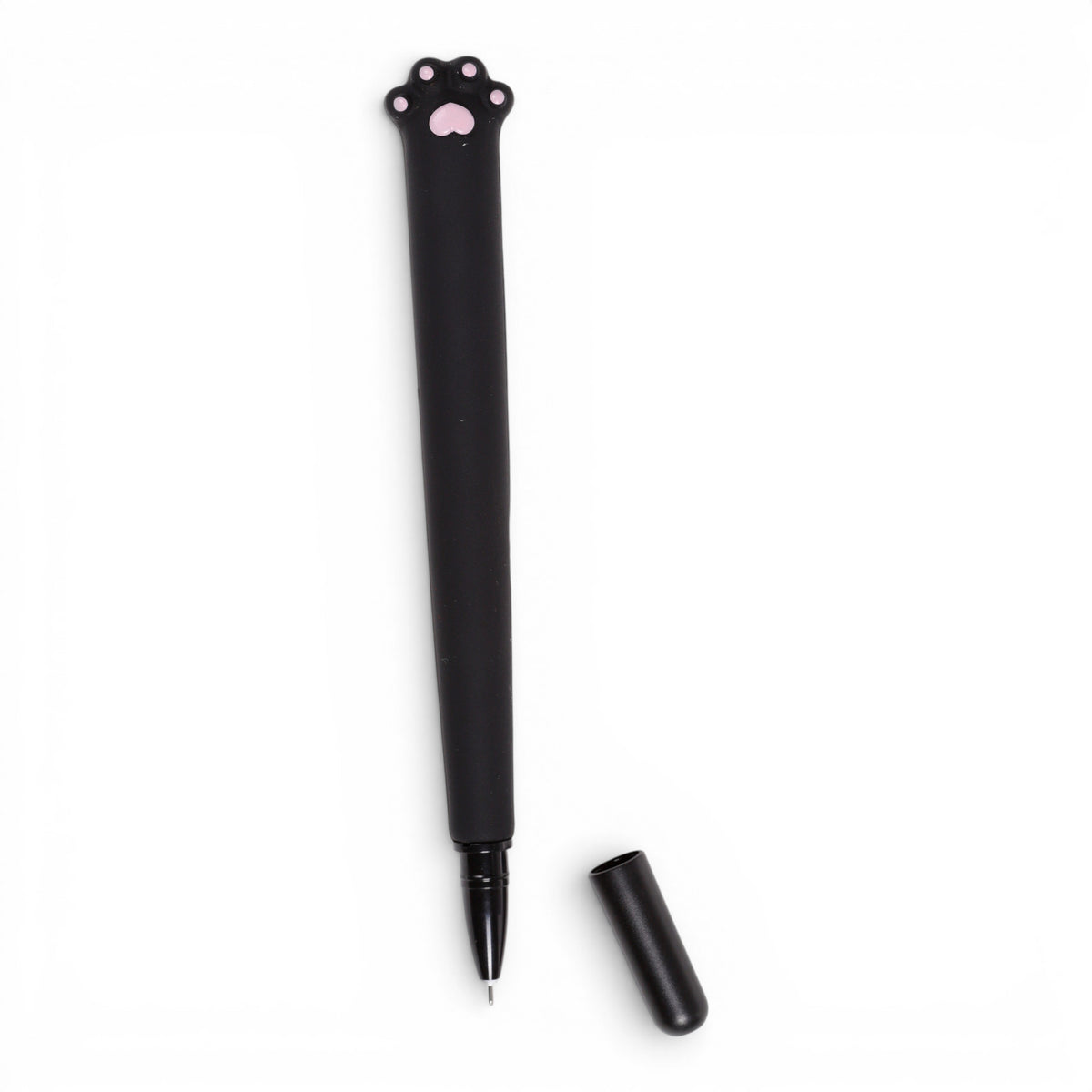 Lucky the Black Cat Fine Tip Pens – Set of 2 Cute Black Cat Writing Pens – Novelty Cat Stationery Gift