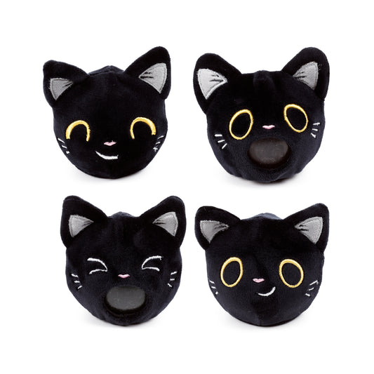 Queasy Squeezies Black Cat Squeezy Toy – Magic Fortune Teller Puking Plush Squishy & Sensory Toy – Vomiting Cat