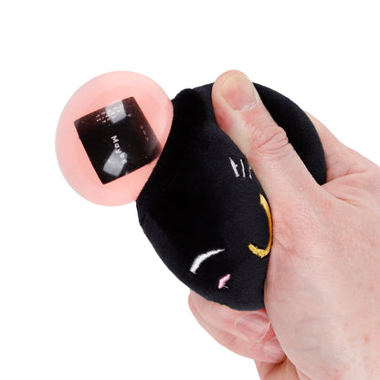 Queasy Squeezies Black Cat Squeezy Toy – Magic Fortune Teller Puking Plush Squishy & Sensory Toy – Vomiting Cat