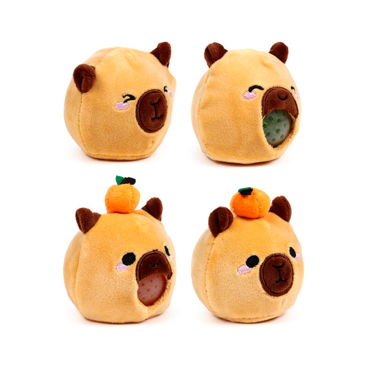 Queasy Squeezies Capybara Squeezy Toy – Puking Plush Squishy Stress & Sensory Toy – Adoramals Vomiting Capybara