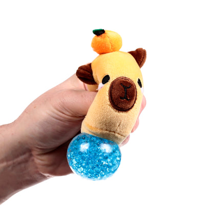 Queasy Squeezies Capybara Squeezy Toy – Puking Plush Squishy Stress & Sensory Toy – Adoramals Vomiting Capybara