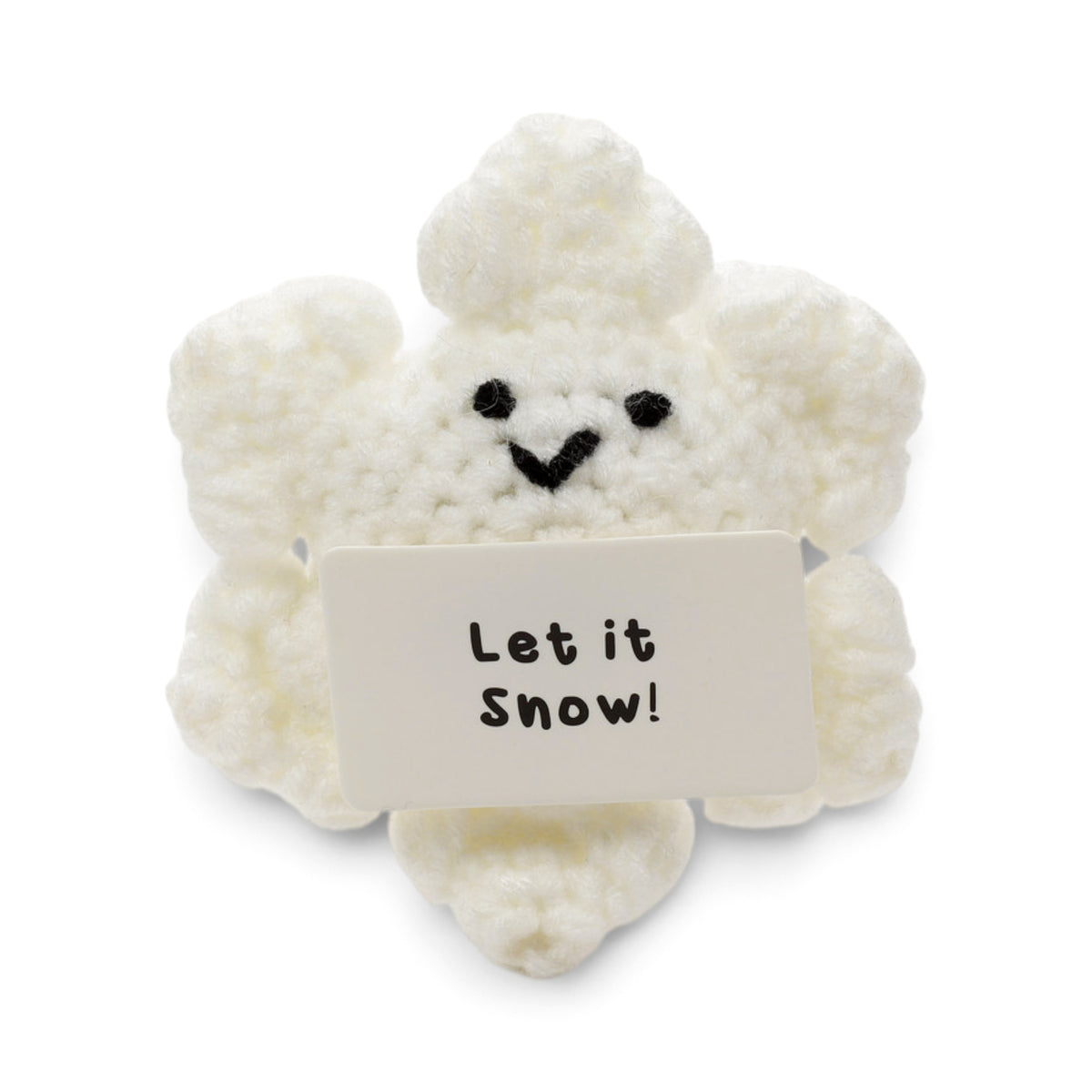 Christmas Emotional Support Crochet Pals – Cute Knitted Festive Mini Plush Toys with Positive Messages – Santa, Reindeer, Penguin, Snowman & Christmas Tree