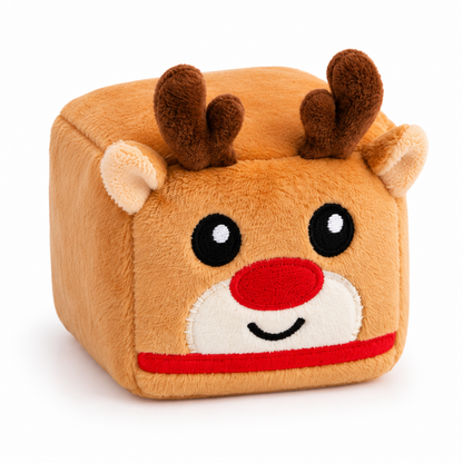 RMS Christmas Squishy Cube – Festive Maltose Sensory Fidget Toy – Santa, Reindeer & Snowman